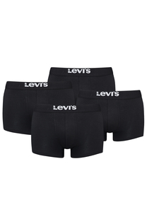 Levis Solid Basic Herren Boxershorts Unterwsche aus Bio-Baumwolle im 4er Pack