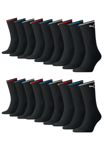 Puma Sportsocken Tennissocken Crew Socken Stripe Tennis Socken Unisex 18 Paar