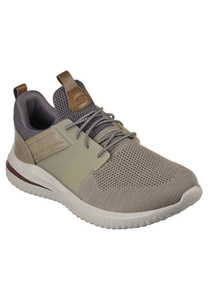 Skechers Delson 3.0 - CICADA Herren Sneaker 210238 Taupe