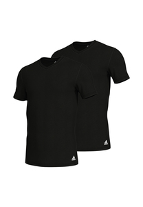 adidas V-Neck T-Shirt Men Herren Unterhemd V-Ausschnitt langlebig 2 er Pack 