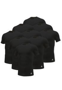 9 er Pack adidas Crew Neck T-Shirt Herren Unterhemd Rund Ausschnitt Baumwolle langlebig