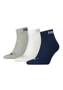 Puma Unisex Quarter Socken Sneaker im Retro Design kn�chelhoch f�r Damen Herren 3er Pack