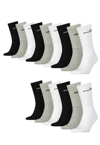 Puma Sportsocken Tennissocken Crew Tennis Socken Unisex f�r Damen und Herren 15 Paar