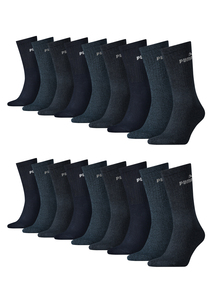 Puma Sportsocken Tennissocken Crew Tennis Socken Unisex f�r Damen und Herren 18 Paar
