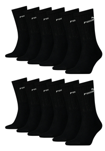 Puma Unisex Crew Tennissocken Sportsocken Socken f�r Damen Herren 12 Paar