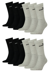 Puma Unisex Crew Tennissocken Sportsocken Socken f�r Damen Herren 12 Paar
