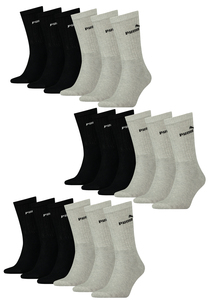 Puma Unisex Crew Tennissocken Sportsocken Socken f�r Damen Herren 18 Paar
