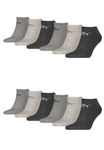 Puma Unisex Sneaker Socken im Retro Design kn�chelhoch f�r Damen Herren 12er Pack