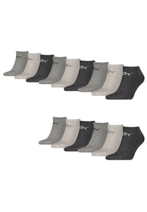 Puma Unisex Sneaker Socken im Retro Design kn�chelhoch f�r Damen Herren 15er Pack