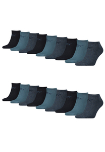 Puma Unisex Sneaker Socken im Retro Design knchelhoch fr Damen Herren 18er Pack