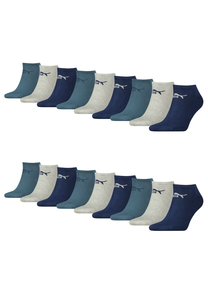 Puma Unisex Sneaker Socken im Retro Design kn�chelhoch f�r Damen Herren 18er Pack
