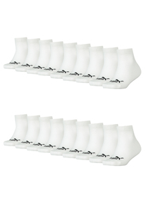 Puma KIDS Quarter Socken Sneaker Gr. 27 - 38 f�r M�dchen und Jungen 18 Paar