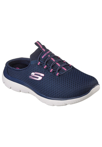  Skechers SUMMITS SWIFT STEP Schlupfschuh Schlappen Sneakers Damen 149529 NVHP Blue 