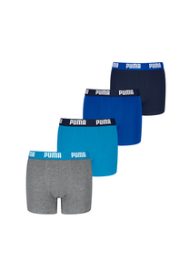 Puma Boxershorts Jungen f�r Kinder Unterhose weicher Bio-Baumwollstretch 4er-Pack