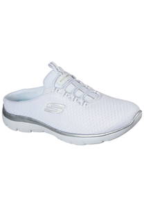 Skechers SUMMITS SWIFT STEP Schlupfschuh Schlappen Sneakers Damen 149529 White Silver