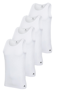 adidas Herren Unterhemd Tank Top Baumwolle Sportswear 4er Pack