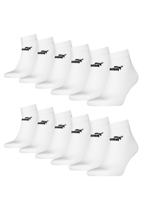 Puma Unisex Sneaker Quarter Socken f�r Damen Herren 12er Pack