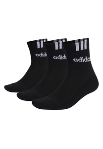 adidas Unisex 3-Stripes Half-Crew Cushioned kurze Tennissocken Socken 3 Paar