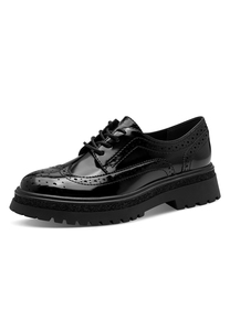 Tamaris Damen Halbschuh 1-23619-45 001 Frauen Schn�rschuh M2361945 schwarz
