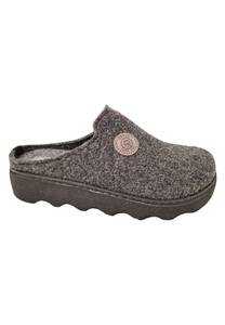 Rohde Easy N 35 Clogs Damen Hausschuhe Pantolette Filz 6120 82 anthrazit 