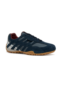 Geox U Snake Original A SUEDE+NBK Herren Leder Sneaker U55MNA 022EK C4002 Blau