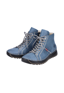 Rieker Damen Schn�rstiefel Stiefelette Stiefel 71510-14 blau 