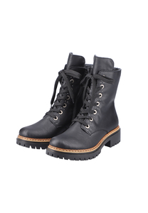 Rieker Damen Biker Boots Stiefelette Stiefel 72612-00 schwarz 