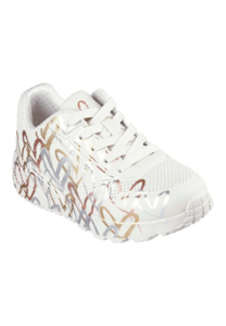 Skechers Street UNO LITE METALLIC LOVE Sneakers M�dchen 314067L NTMT   