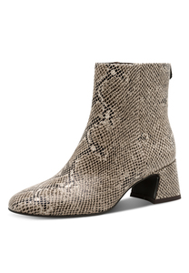 Tamaris Damen Textil Stiefelette Boot 1-25314-45 483 Stiefel M2531445 Beige Snake
