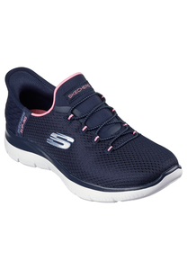 Skechers Damen Slip-ins Summits Diamond Dream Sneaker 150123 NVPK Blau Pink