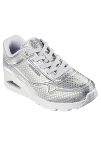 Skechers Damen Street UNO Disco Nite Sneaker 177162 SIL Silver