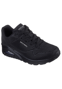 Skechers Damen Street UNO Shiny Scale Sneaker 177861 BBK Schwarz