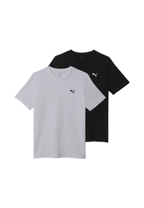 2 er Pack Puma Ess Logo Tee Multipack M T-Shirt Herren Rundhals 692313 52 