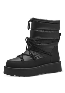 Tamaris Damen Stiefelette 1-26836-41 007 Stiefel Warmfutter Schwarz
