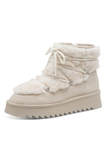 Tamaris Damen Stiefelette Plateausohle 1-26475-45 418 Warmfutter Beige