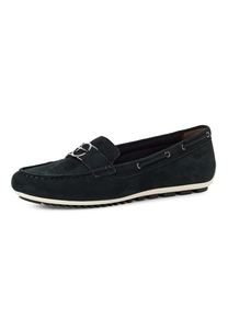 Tamaris Damen Slipper 1-24630-44 805 Moccassin Frauen Schuhe Leder M2463044 navy