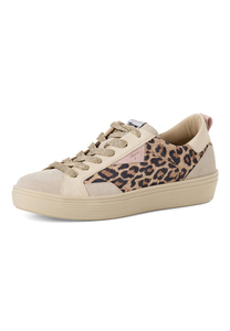 Tamaris Damen Sneaker 1-23706-46 329 Low-Top Frauen Schuh Leder Leopard Comb