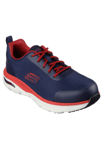 Skechers Herren Sicherheitssneaker SRRINGSTAP ARCH FIT 200086EC NVRD Blau/Rot 