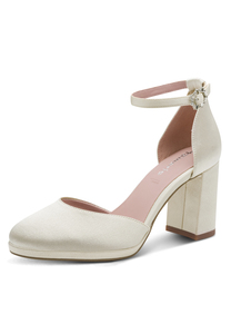 Tamaris elegante Damen Pumps 1-22463-45 229 Frauen Schuhe Blockabsatz Pearl