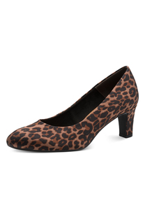 Tamaris Damen Pumps 1-22418-41-3A0 Frauen Schuhe vegan Textil Leopard