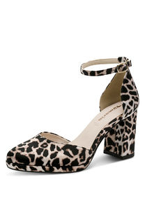 Tamaris elegante Damen Pumps 1-22463-45 360 Frauen Schuhe Blockabsatz Leopard