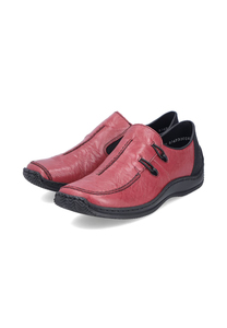 Rieker Damen Halbschuh Slipper Schuhe L1751-35 Red Combo