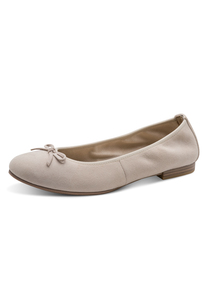 Tamaris Ballerina 1-22166-44-341 Damen Frauen Schuhe Leder Beige