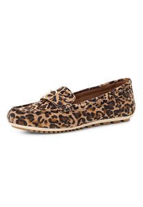 Tamaris Damen Slipper 1-24630-44-360 Moccassin Frauen Schuhe Leder Leopard