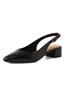 Tamaris Damen Leder Slingpumps 1-29500-42-003 Frauen Schuh Schwarz 