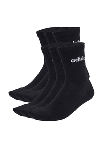 adidas Unisex LINEAR CUSHIONED CREW SOCKEN 6ER-PACK