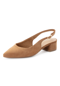 Tamaris Damen Leder Slingpumps 1-29500-42-305 Frauen Schuh Braun