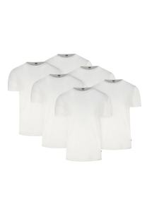 Levis Herren T-Shirt 6-er Pack Men Unterhemd Rund-Ausschnitt 