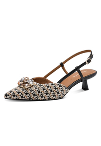 Tamaris Stiletto Slingpumps Damen 1-29512-46-098 Frauen Schuh Black Comb