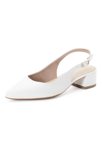 Tamaris Damen Leder Slingpumps 1-29500-42-117 Frauen Schuh Wei�